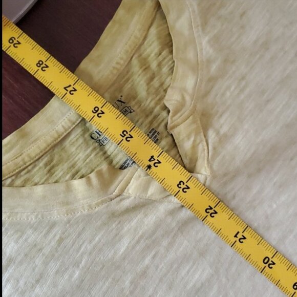 Cremieux yellow ombre burnout tshirt sz M - Picture 6 of 7